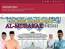 Tablet Screenshot of amirudinshari.com